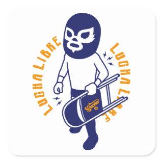 LUCHA LIBRE#131 SQUARE STICKER