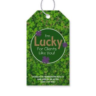 Lucky Clover St. Patrick's Day Client Pop By Gift Tags