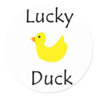 Lucky Duck Classic Round Sticker