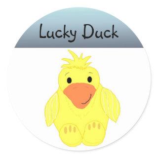 Lucky Duck Classic Round Sticker