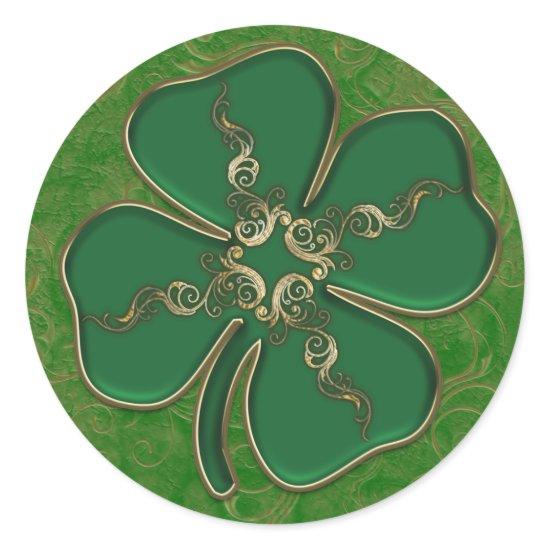 Lucky Irish Shamrock Stickers