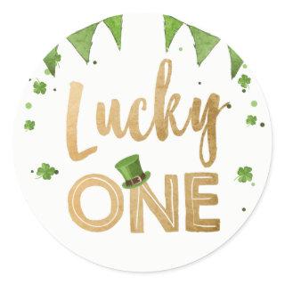 Lucky One St Patrick's Day Favor Tag Cupcake Label