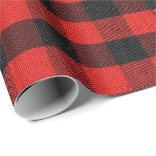 lumberjack plaid red and black checkered