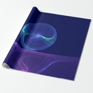 Luminous Blue Purple Dream Abstract Fractal Art