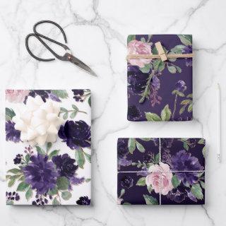 Lush Blossoms | Purple and Pink Floral Pattern  Sheets