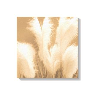 Lush Field Of Pampas Grass Photo Realistic AI Art Canvas Print