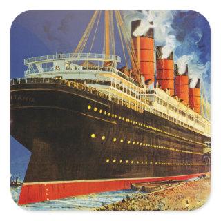 Lusitania Departing Square Sticker