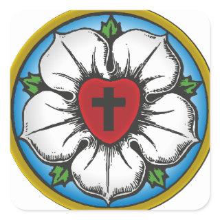 luther rose square sticker