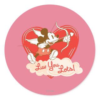 Luv You Lots! Classic Round Sticker