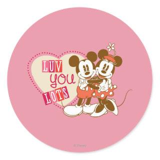 Luv You Lots Classic Round Sticker