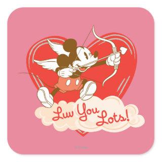 Luv You Lots! Square Sticker