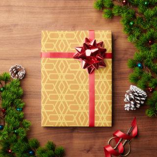 Lux look gold yellow geo pattern