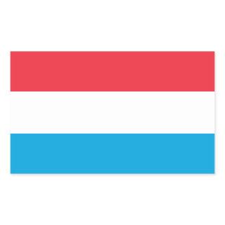 Luxembourg Flag Rectangular Sticker
