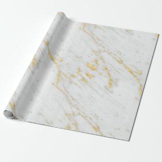 Luxury white and gold marble
