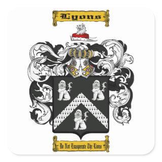 Lyons (Irish) Square Sticker