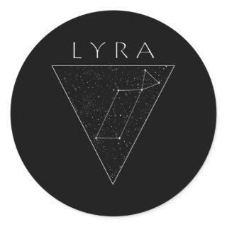 Lyra Star Constellation Lyran Starseed Classic Round Sticker