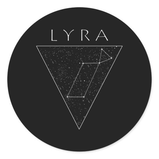Lyra Star Constellation Lyran Starseed Classic Round Sticker