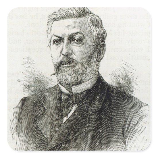 M. Constans, from 'Leisure Hour', 1891 Square Sticker