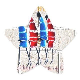 Maasai Morans Christian Art Print Star Sticker