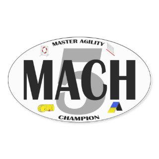 MACH 5 Dog Agility Title Sticker