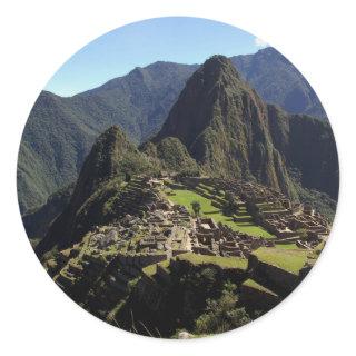Machu-Picchu Classic Round Sticker