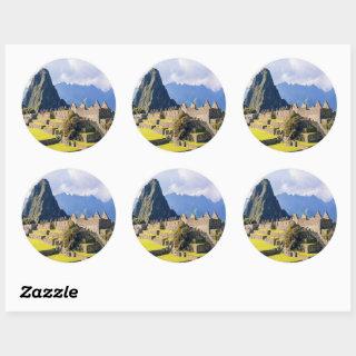 MACHU PICCHU - Peru - view Classic Round Sticker