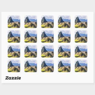 MACHU PICCHU - Peru - view Square Sticker