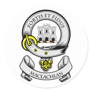 MACLACHLAN Coat of Arms Classic Round Sticker