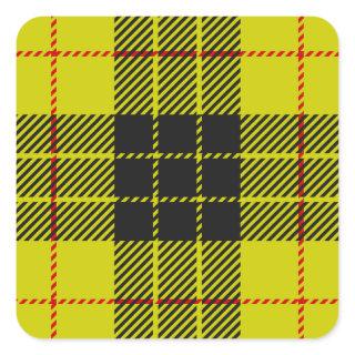 MacLeod tartan pattern Square Sticker