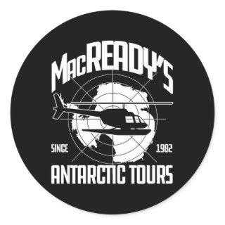 Macready'S Outpost 31 Research Antarctic Tours Classic Round Sticker