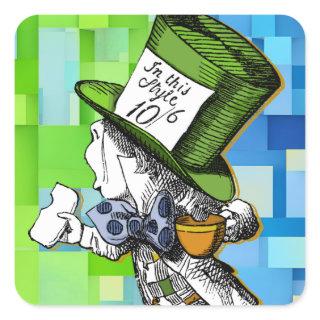 Mad Hatter Square Sticker
