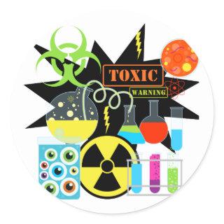 Mad  Scientist Classic Round Sticker