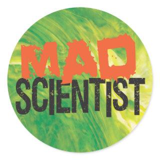 Mad Scientist Classic Round Sticker