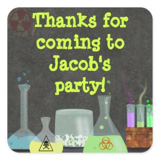 Mad Scientist Party Stickers