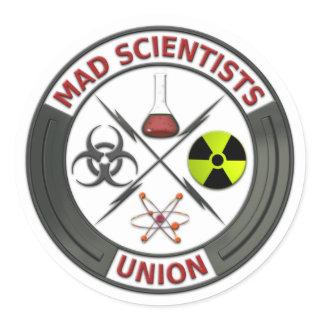 Mad Scientist Union Classic Round Sticker
