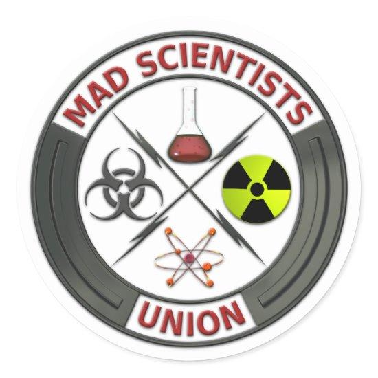 Mad Scientist Union Classic Round Sticker