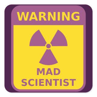 Mad Scientist Warning Sticker