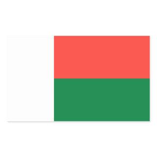 Madagascar Flag Rectangular Sticker