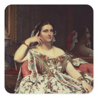 Madame Moitessier, 1856 Square Sticker