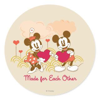 Made for Each Other Classic Round Sticker