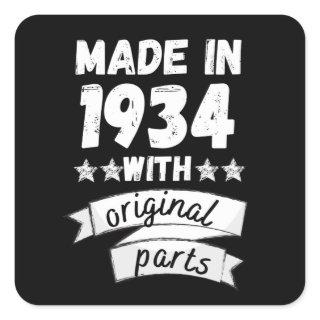 made in 1934 with original parts, square sticker