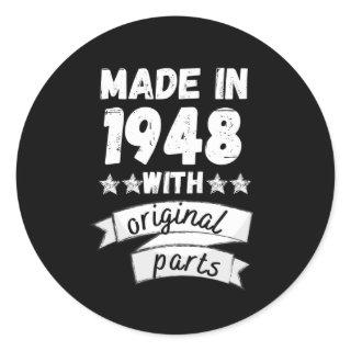 made in 1948 with original parts, classic round sticker