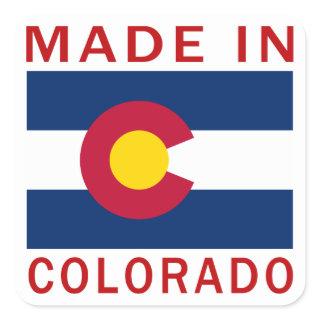 Made In Colorado Square Sticker