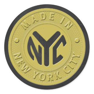 Made In New York Classic Round Sticker