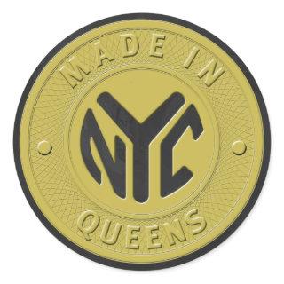 Made In New York Queens Classic Round Sticker