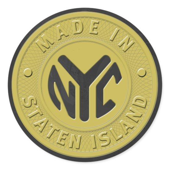 Made In New York Staten Island Classic Round Sticker