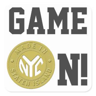 Made In New York Staten Island Square Sticker