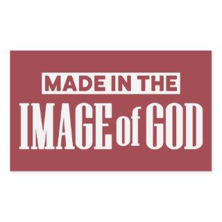 Made in the Image of God - Christian Rectangular Sticker