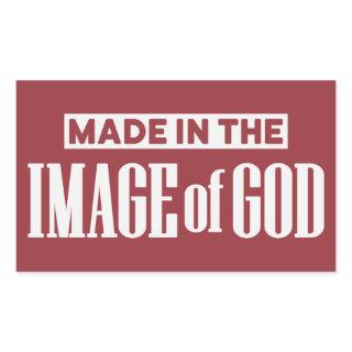 Made in the Image of God - Christian Rectangular Sticker