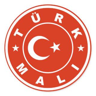 made in turkey country flag label turk mali
